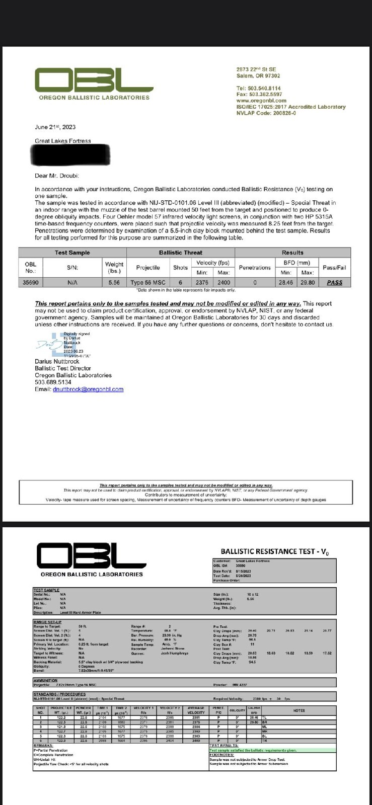 Level 3+ 10x12 Mosaic Ceramic/PE Ballistic Armor plate Pair for tactical vest