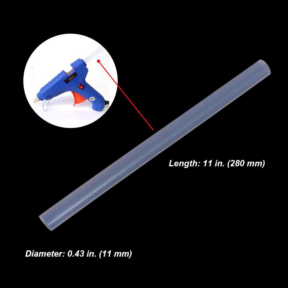 Bulk Lot 11MMx280MM Hot Melt Glue Gun Stick Adhesive White DIY Art Craft Repair