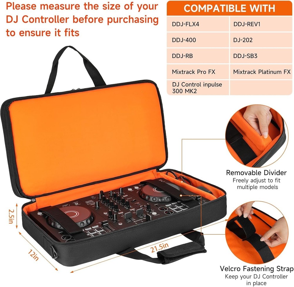 Stylish DJ Controller Storage Case - Secure, Lightweight, and Easy to Carry