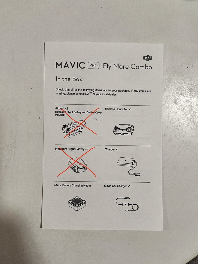DJI Mavic pro Drone Accessories, Remote Control And Memory Card
