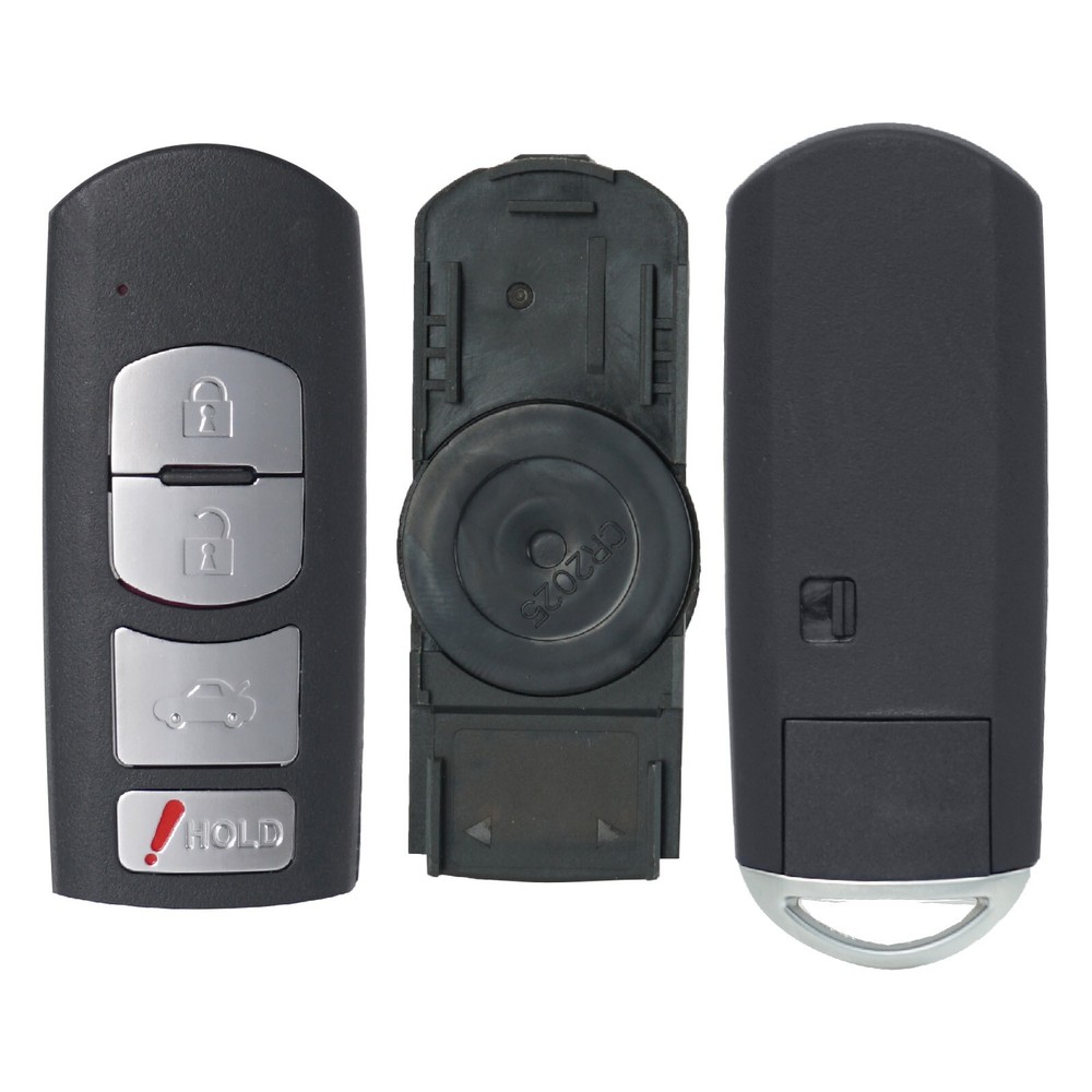 Replacement 4 Button Remote Key Fob Shell Case for 2014-2018 Mazda 3 6 SKE13D-01