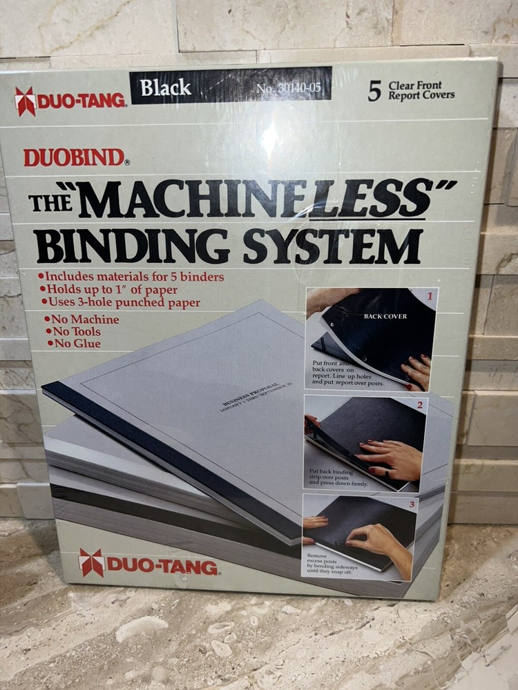 Duobind Report Binding System Sealed 5 Clear Front Report Covers