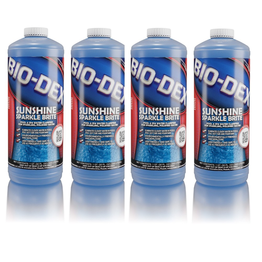 Bio-Dex SSS32 Sunshine Sparkle Brite Clarifier 32 Oz. (4 Pack)