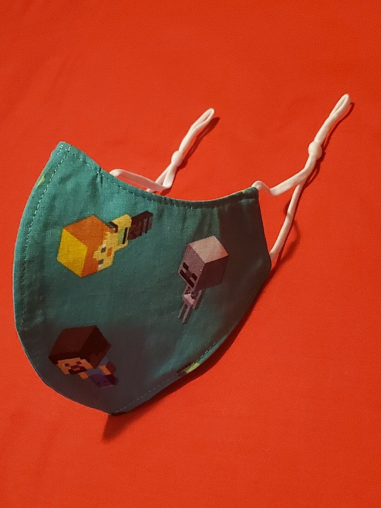Youth Minecraft Adjustable Face Mask