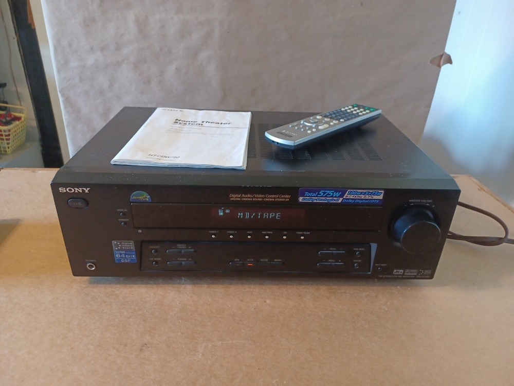 Sony Dolby Prologic II With Remote And Instructions. Tested