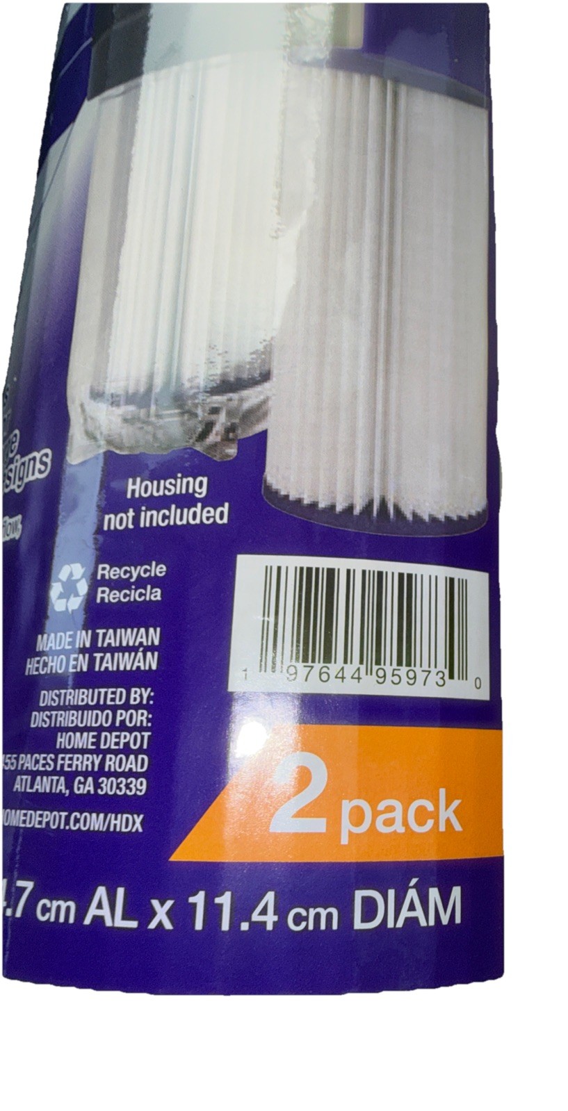 4-Pack HDX GE Whole House Water Filters GXWH40L GXWH35F GNWH38S 10 Inch