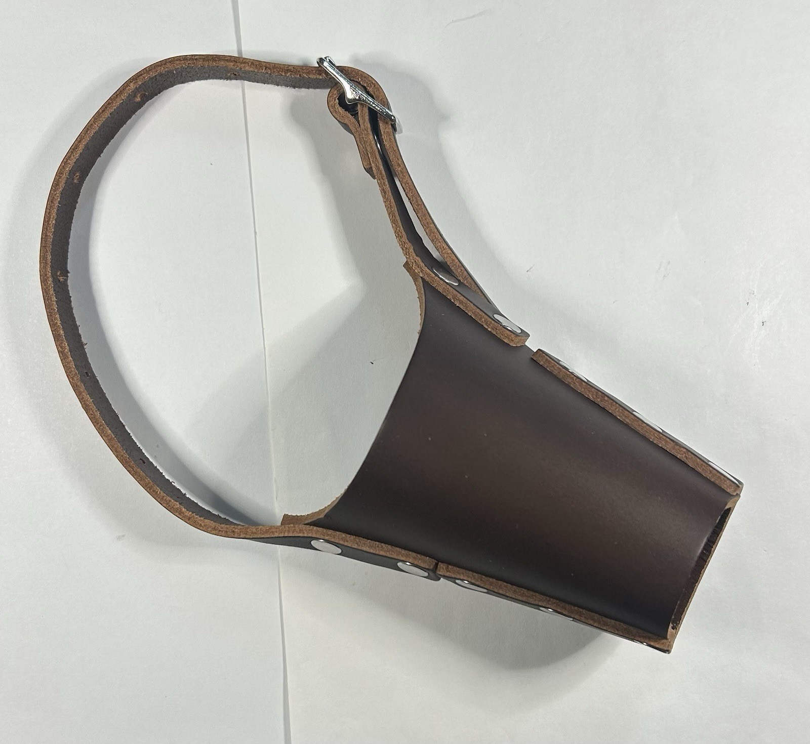 JorVet Leather Dog Muzzle Medium Brown Professional Vet Quality J0230C NEW