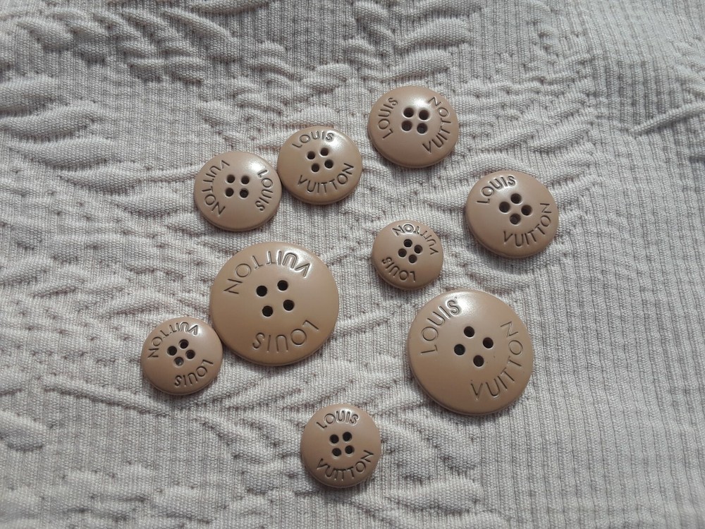 LOUIS VUITTON Button (1) Replacement New Authentic Khaki Brown ( 4 Sizes )