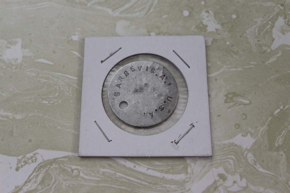 WWI DOG TAG WITH PAPERWORK FROM ANTHONY GARBEVIS