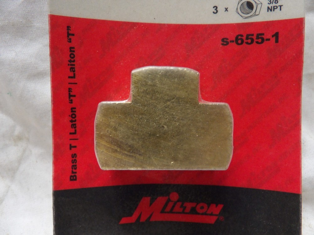 Milton s-655-1 Brass Tee Hose Fitting