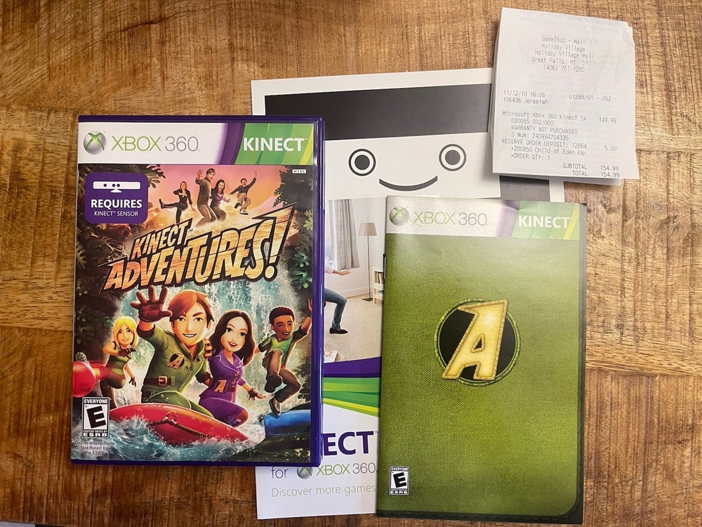 Microsoft Xbox 360 Kinect Sensor - Clean Box Tested All Manuals Game - No Power