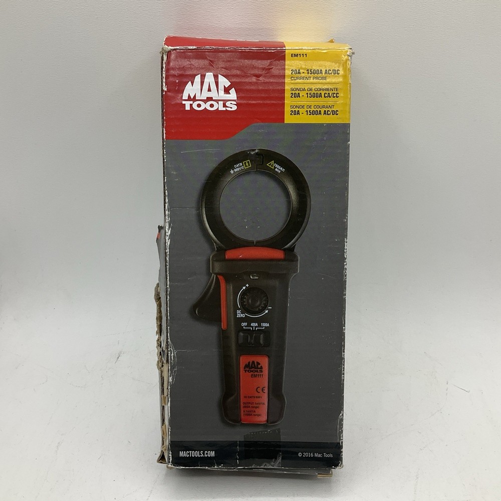 Mac Tools EM111 20A-1500A AC/DC Current Amp Probe