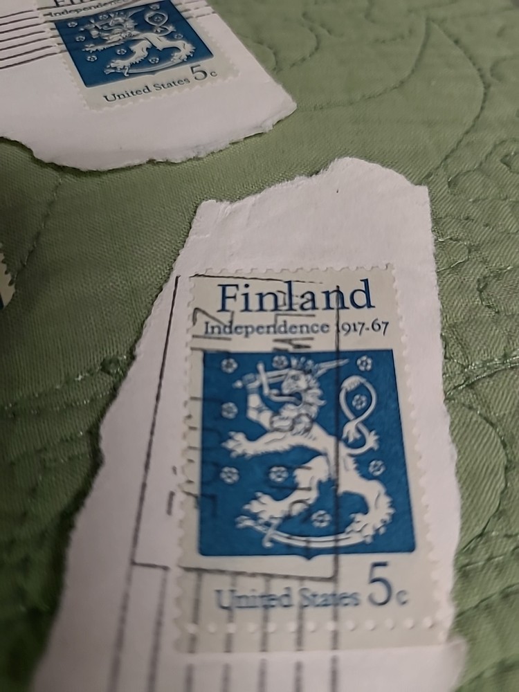 12 Stamps Finland (ENVELOPE 29)
