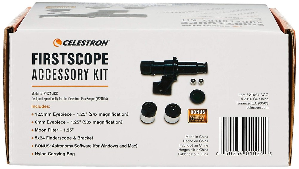 FirstScope Accessory Kit for Telescopes - Essential Astronomy Tools