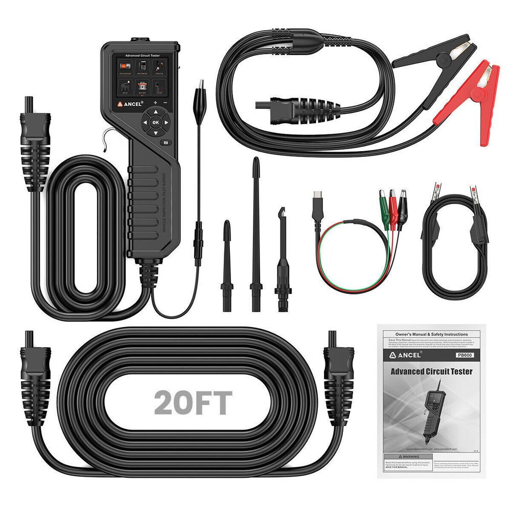 Circuit Tester Component Activation & Injector Electrical Tester with Headlight