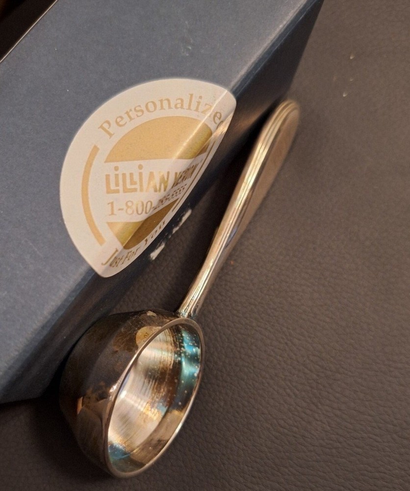 silver plated coffee scoop