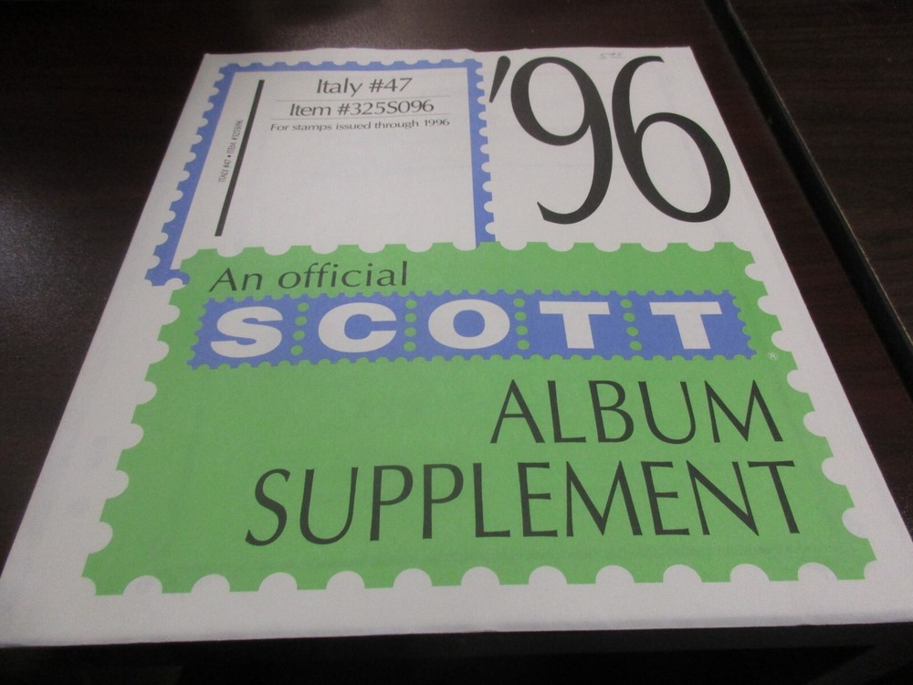THE SCOTT ALBUM SUPPLEMENT ITALY #47 ,1996  W/FREE SHIPPING!!