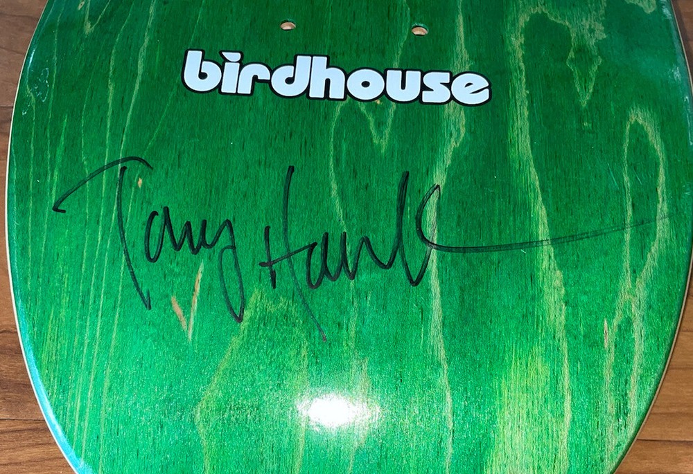Tony Hawk signed Birdhouse Skateboard Deck With Proof