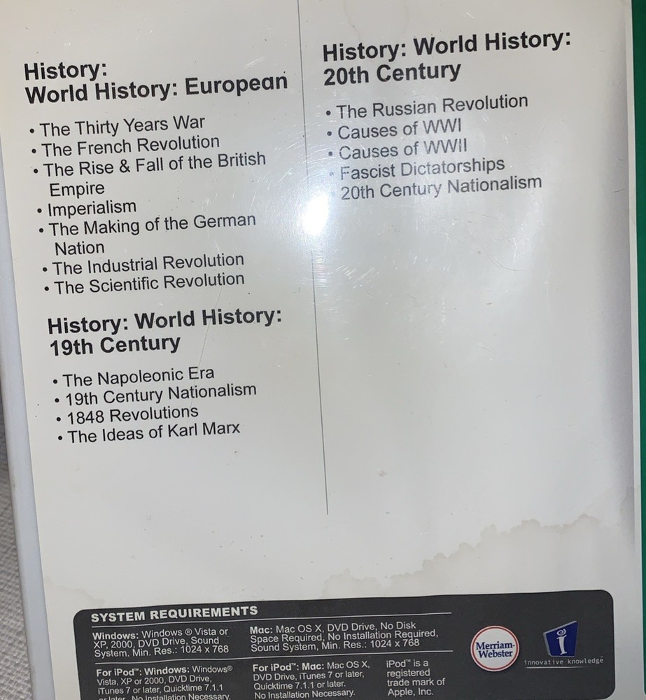 Mastering Middle & High School Weekly Reader Learning 2008 DVD-ROM Lot Discs 1-3