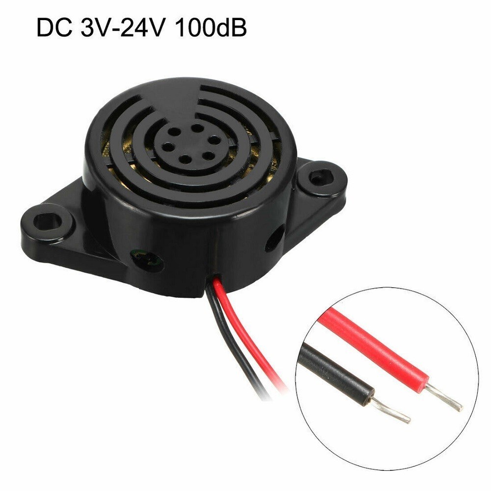 Electronic Buzzer Tool Plastic -20��C To +45��C 100dB 11cm Wire 5Pcs/Set