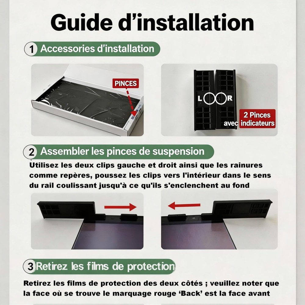 Blue Light Blocking Screen Protector for 32" 16:9 Computer Monitors, Removabl...