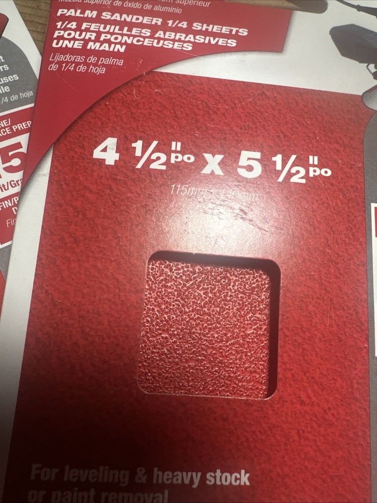 Diabl Palm Sander 1/4 Sheets (3 Pack)