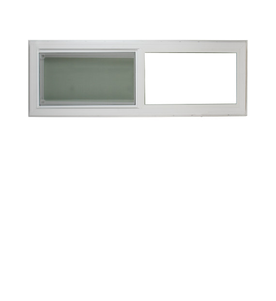 Double Pane Horizontal Window 48" x 12" FL. Approved Argon Gas Low E Tempered