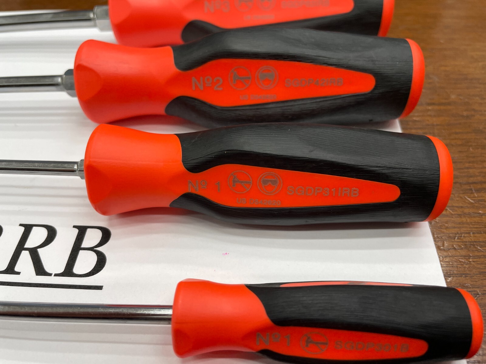 Snap-on Tools NEW 5pc ORANGE Soft Grip ALL PHILLIPS TIP Screwdriver Set SGDP50BO