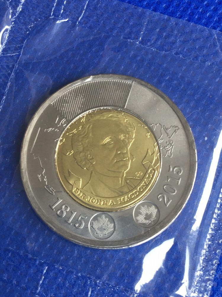2015 Canada 2 dollar coin Sir John A.MacDonald - Uncirculated