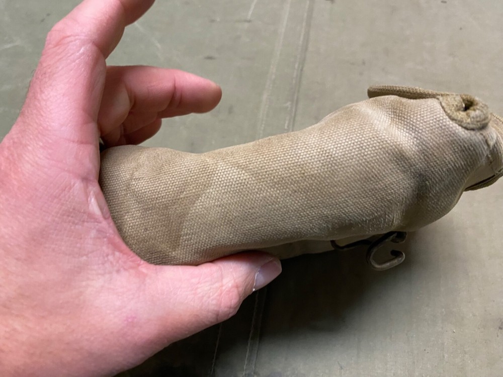 ORIGINAL WWII US ARMY INFANTRY M1942 CANTEEN COVER-OD#3