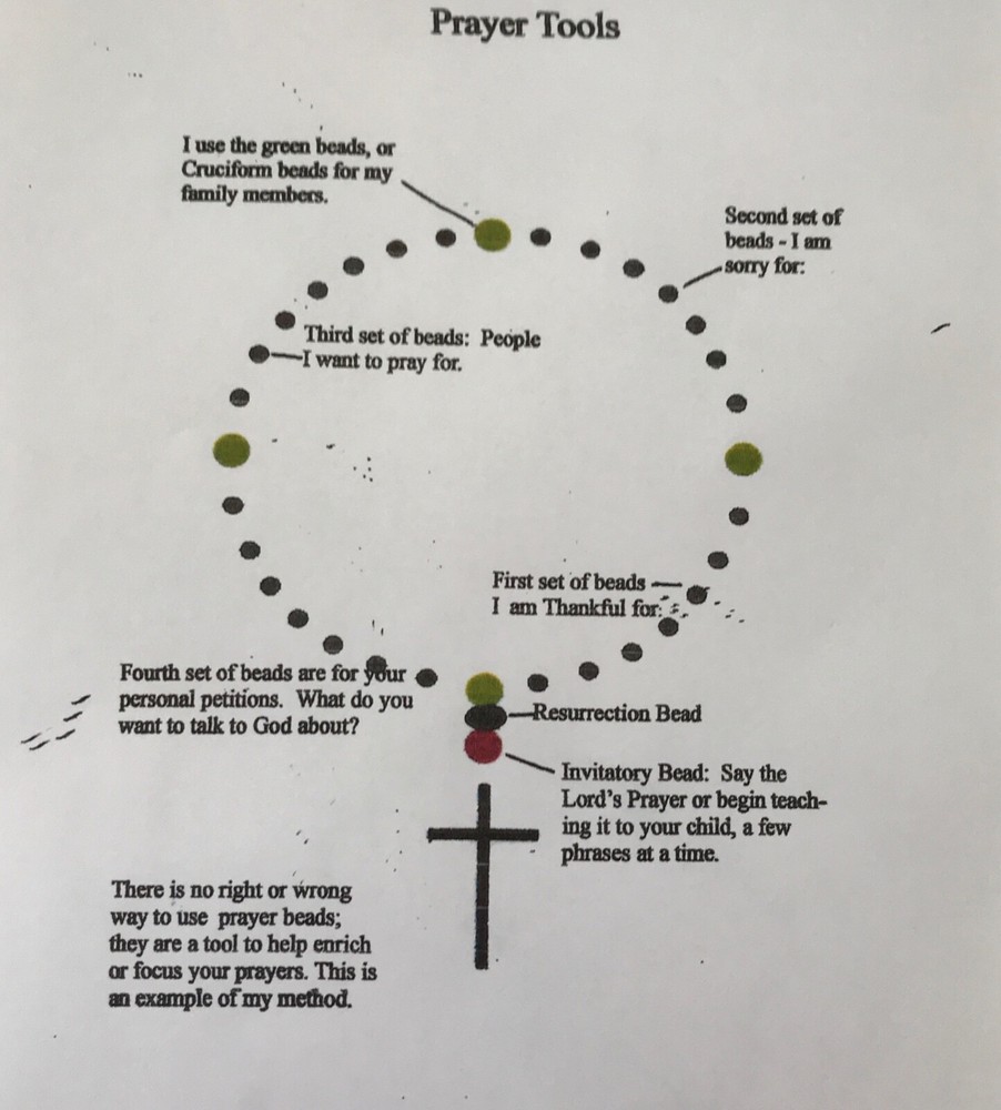 Handmade Children Protestant prayer beads