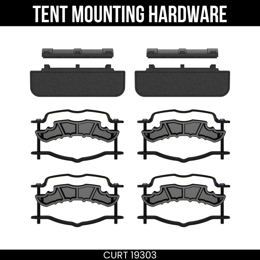 CURT Replacement Mounting Hardware for Rooftop Tent with Brackets 19303