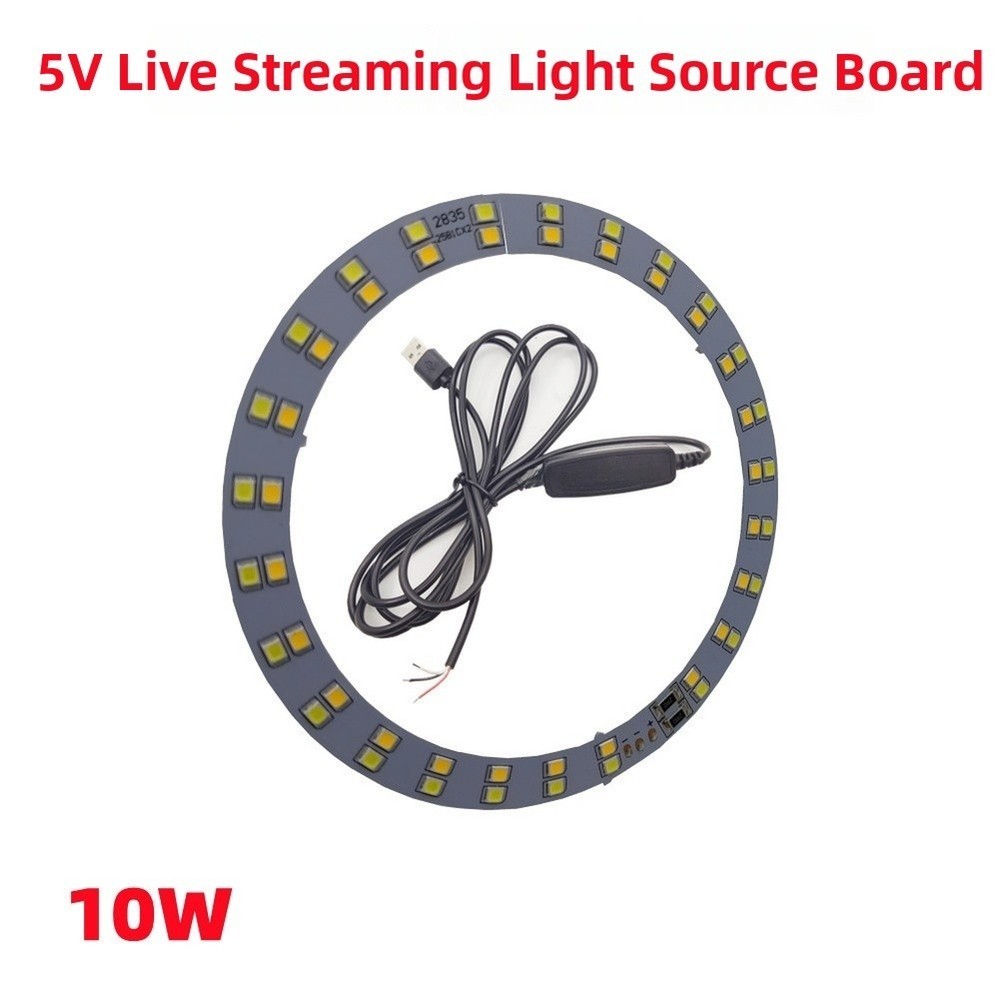 Compact LED Ring Light 11 2x9 2cm for Selfie Video and Makeup Application