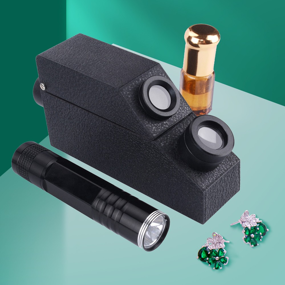 GemologicalGemstone Gem Refractometer Built-In Light 1.30-1.81RI for GIA testing