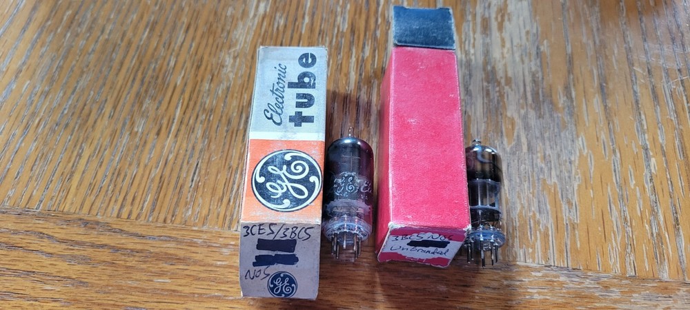 (2) GE/Unbranded NOS 3BC5/3CE5 Vacuum Tubes Tested