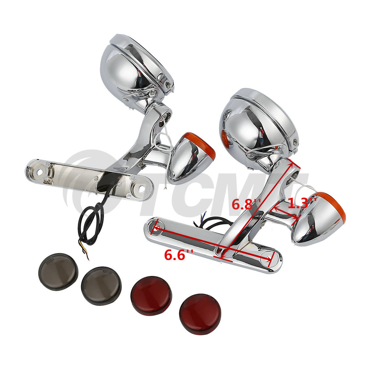 Turn Signal LED Spot Fog Light Bracket For Harley Electra Street Glide FLHX FLHR