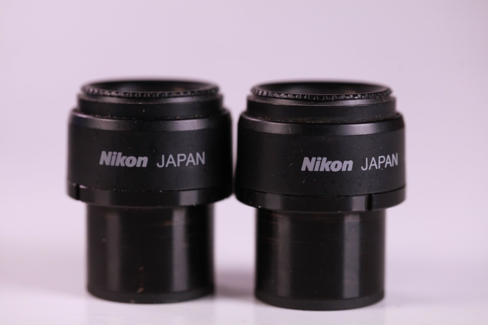 Pair Nikon 10x 22 CFI Microscope Eyepiece