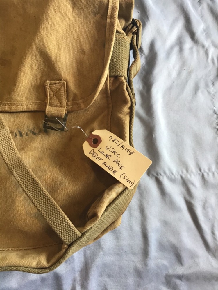 USMC 782 Named Depot Made Upper & Lower Pack