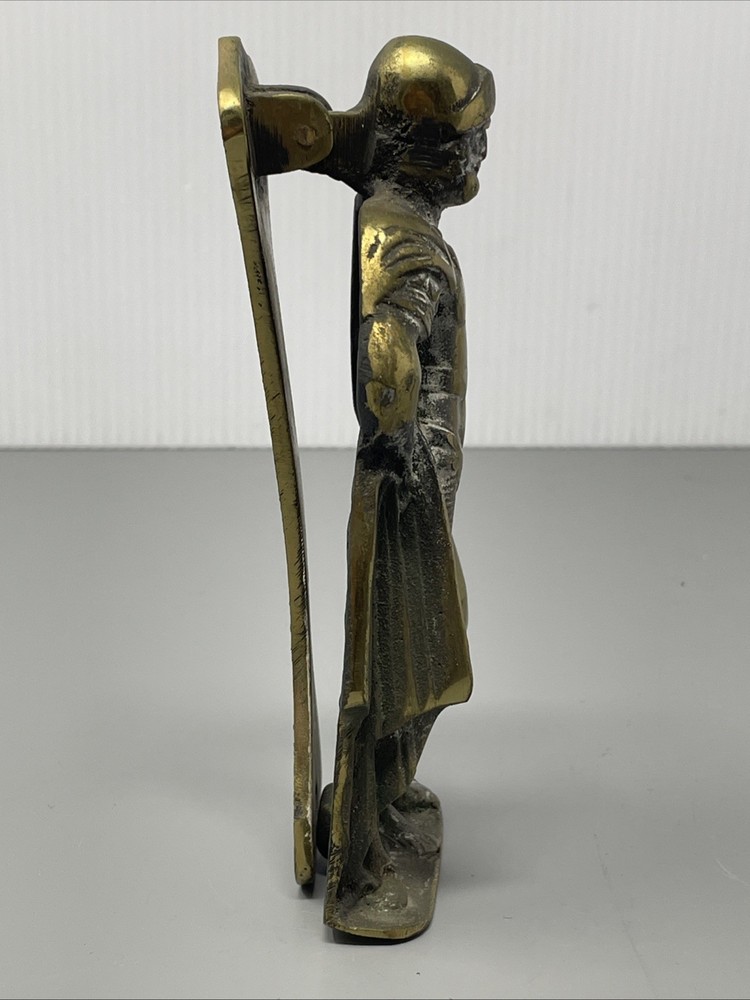 Vintage Brass Roman Gladiator Door Knocker