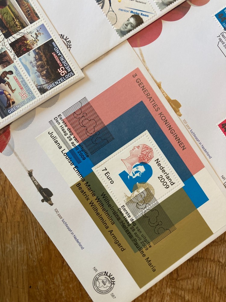 Netherlands 15 FDC covers between E580-594 HIGH cat value