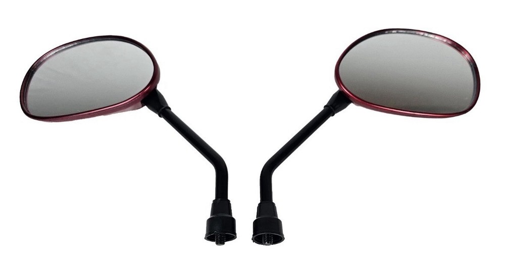 Red Rear View Mirror Pair For Most Pride Mobility Scooters