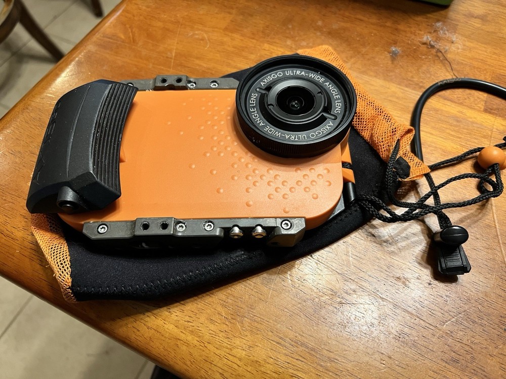 AquaTech AxisGO Water Housing for iPhone 7 Plus or 8 - Orange
