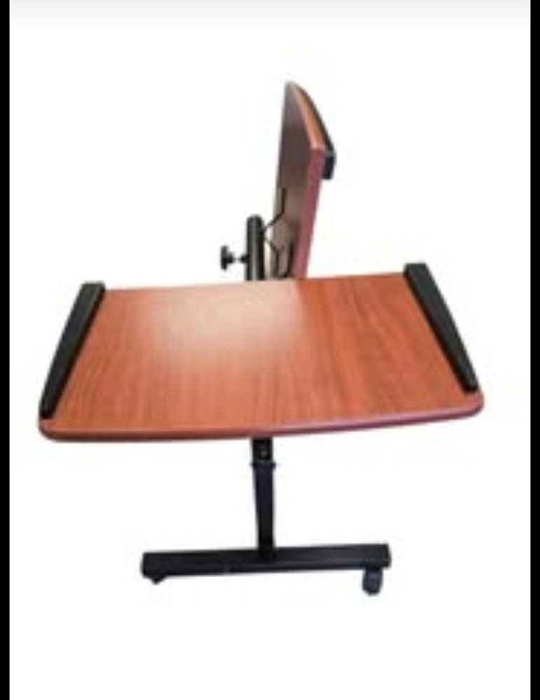 Portable Lectern Stand,Rolling Adiustable Laptop Desk. Multi-Purpose Split Level