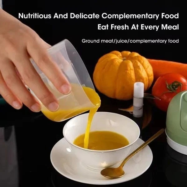 250ml Electric Garlic Chopper – USB Rechargeable Mini Food Processor Gadgets