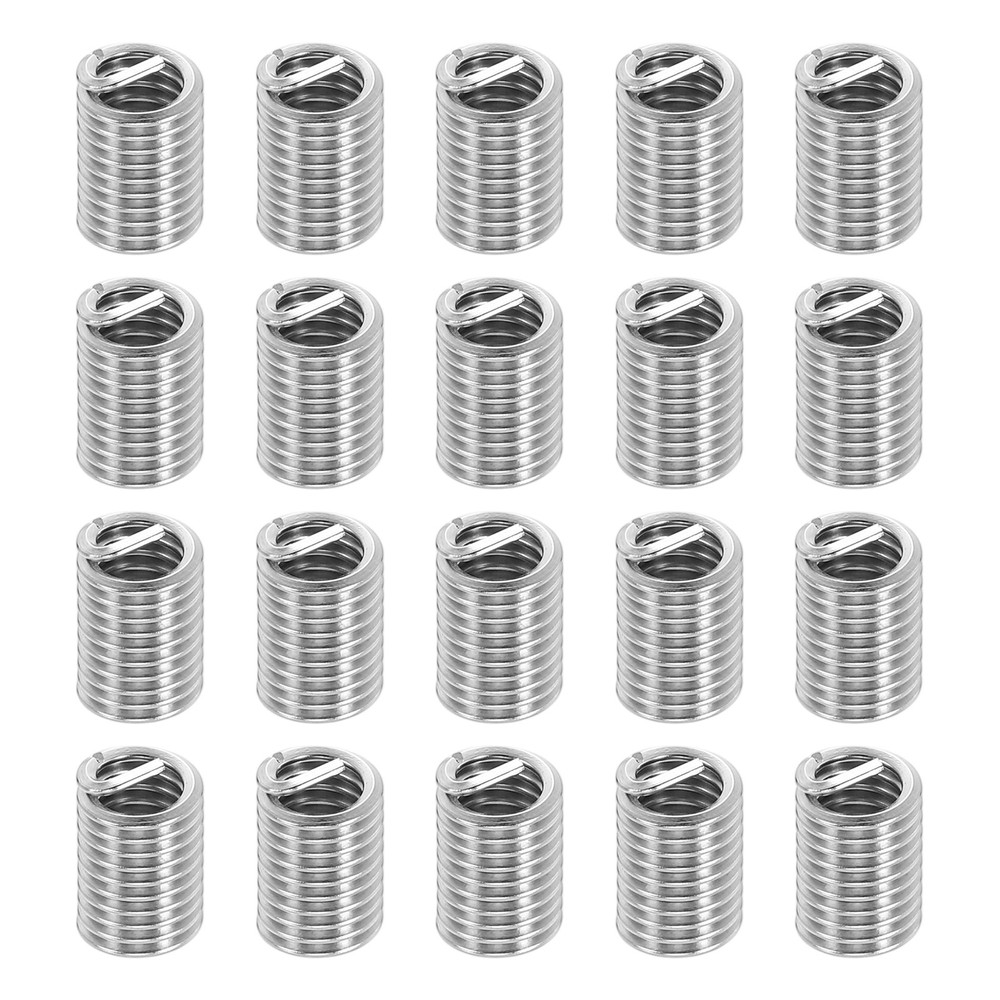 20pcs Wire Thread Inserts 1/4-20 UNC 2.5D 16mm Helical Threaded Sleeve