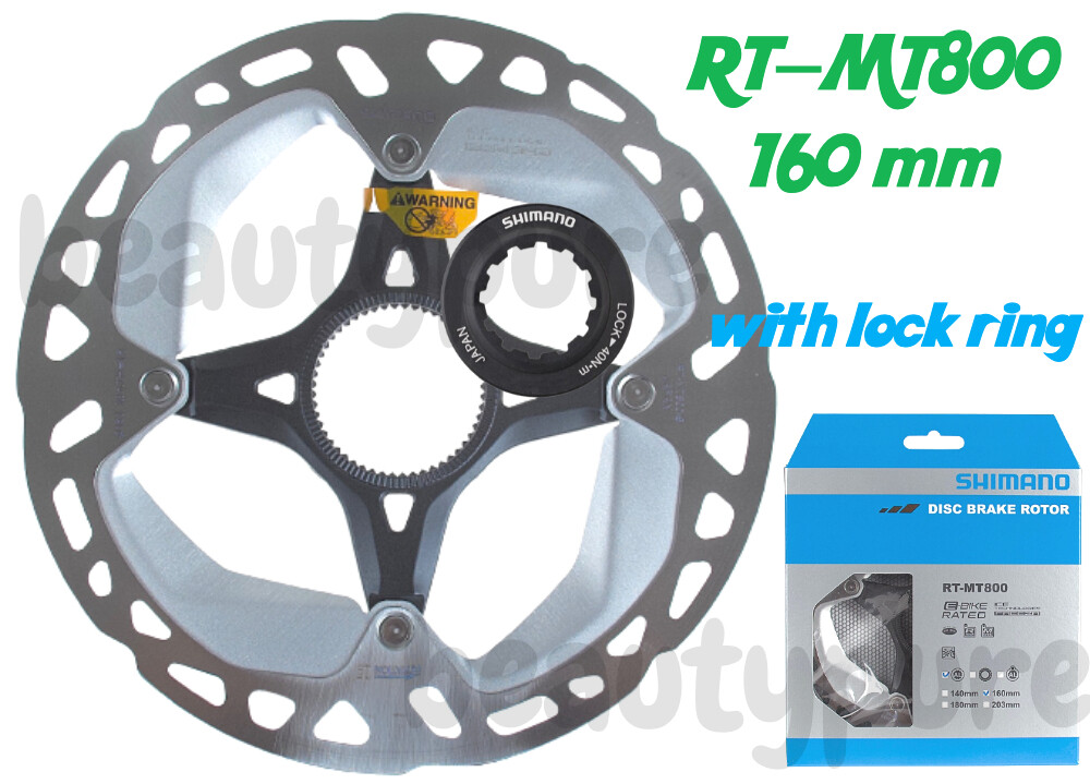 Shimano XT RT-MT800 160 mm Disc Brake Rotor (w/ lock ring) Center Lock NIB