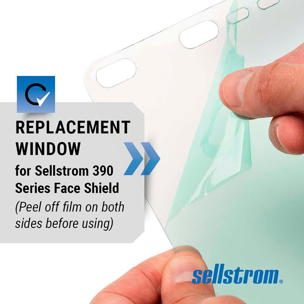 Lightweight Replacement Window for 390 Face Shields - Clear, Safe, and Durable