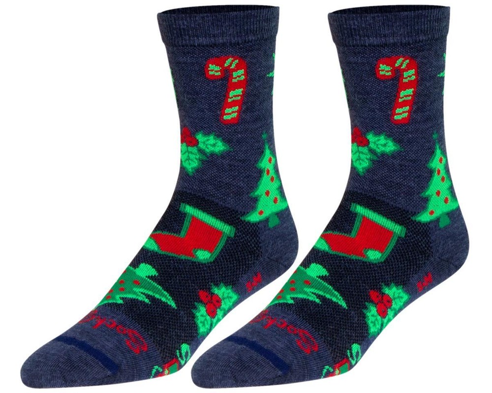 Sockguy 6" Wool Socks (Xmas Time)