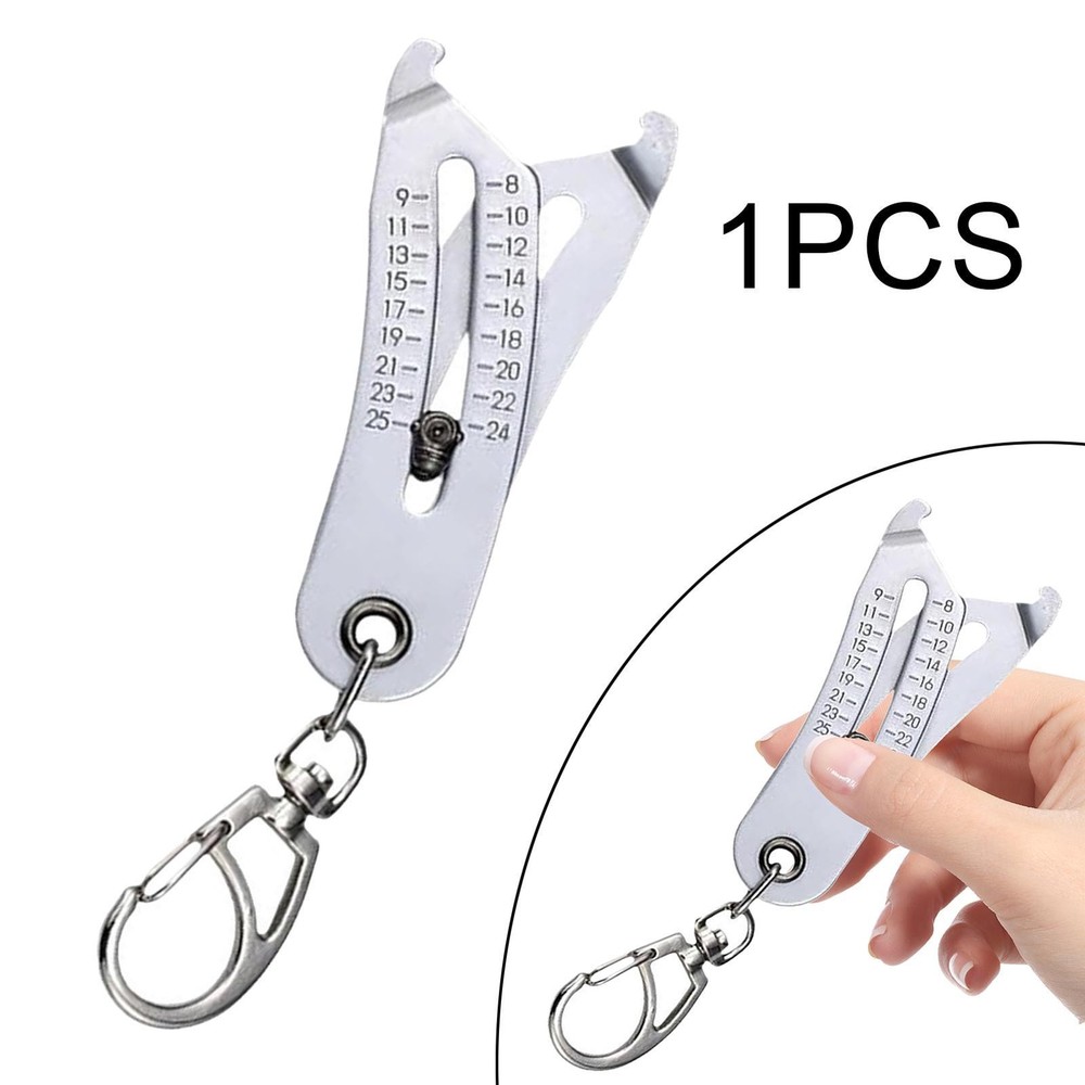Precision Thread Size Checker Keychain Portable Fast Measure