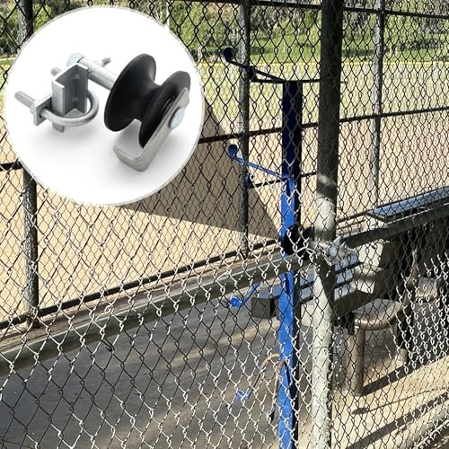2 Pcs Chain Link Nylon Rolling Gate Track Wheel Rollers, Sliding Gate Rollers